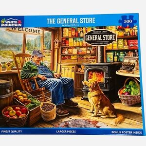 White Mountain The General Store Puzzle 500 pieces complete